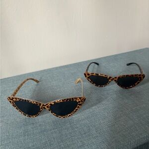 Leopard Print Cat Eye Sunglasses